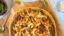 Low FODMAP Chicken Pesto Pizza Low FODMAP Chicken Pesto Pizza