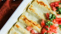 Enchiladas with Cheese Sauce Enchiladas with Cheese Sauce
