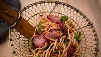Sweet and Sticky Roast Pork with Sesame Noodles Sweet and Sticky Roast Pork with Sesame Noodles