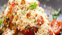 Cheesy Bruschetta Chicken Cutlets Recipe Cheesy Bruschetta Chicken Cutlets Recipe