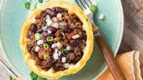 Red Bean Chili with Jalapeño-Cheddar Waffle Bowls Red Bean Chili with Jalapeño-Cheddar Waffle Bowls