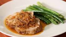 Roast Pork Scotch Fillet with Caramelised Onions Roast Pork Scotch Fillet with Caramelised Onions
