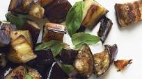 Roasted Eggplant with Basil Roasted Eggplant with Basil