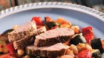 Roasted Pork Tenderloin & Ratatouille with Cannellini Beans Roasted Pork Tenderloin & Ratatouille with Cannellini Beans