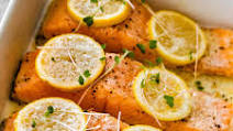 Baked Salmon with Dill Sauce Baked Salmon with Dill Sauce