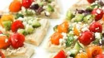 Greek Salad Hummus Flatbread Greek Salad Hummus Flatbread