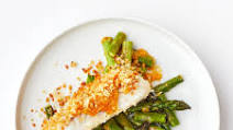Crispy Miso-Butter Fish With Asparagus Crispy Miso-Butter Fish With Asparagus