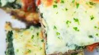 Spinach Tomato Meatza Pizza - Paleo Low Carb Spinach Tomato Meatza Pizza - Paleo Low Carb