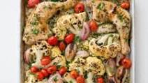 One-Pan Roast Chicken with Cauliflower and Tomatoes One-Pan Roast Chicken with Cauliflower and Tomatoes