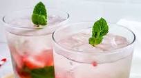 Homemade Strawberry Mint Mojito With Fresh Strawberries Homemade Strawberry Mint Mojito With Fresh Strawberries