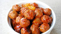 Slow Cooker Hawaiian Meatballs Slow Cooker Hawaiian Meatballs