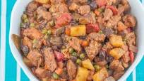 Menudo with Raisins and Green Peas Menudo with Raisins and Green Peas
