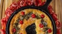 Christmas Wreath Cast Iron Focaccia Christmas Wreath Cast Iron Focaccia