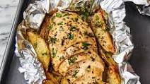 Garlic-Butter Chicken and Potato Foil Packets Garlic-Butter Chicken and Potato Foil Packets