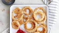 Oven Baked Panko Onion Rings Oven Baked Panko Onion Rings