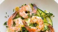 Shrimp With Zucchini Noodles and Lemon-Garlic Butter Shrimp With Zucchini Noodles and Lemon-Garlic Butter