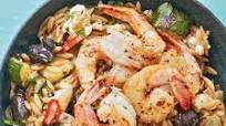 Zucchini & Eggplant Orzo with Oregano Shrimp Zucchini & Eggplant Orzo with Oregano Shrimp