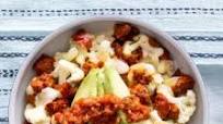 Keto Chicken Chorizo and Cauliflower Saute with Cheese and Salsa Keto Chicken Chorizo and Cauliflower Saute with Cheese and Salsa