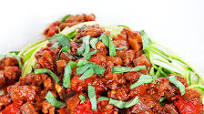 Eggplant Bolognese with Zucchini Noodles (Low Carb) Eggplant Bolognese with Zucchini Noodles (Low Carb)