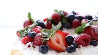 Coconut Angel Food Cake with Berries Coconut Angel Food Cake with Berries