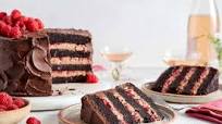 Chocolate Mousse Cake with Raspberries Chocolate Mousse Cake with Raspberries