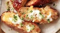 Cheesy Horseradish Potato Skins Cheesy Horseradish Potato Skins