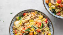 QUINOA FRIED RICE WITH VEGETABLES QUINOA FRIED RICE WITH VEGETABLES