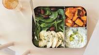 Lemon-Roasted Potatoes, Chicken and Spinach with Tzatziki Lemon-Roasted Potatoes, Chicken and Spinach with Tzatziki