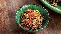 Red cabbage and cashew biryani Red cabbage and cashew biryani