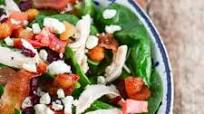 Mediterranean Chicken Bacon Spinach Salad Mediterranean Chicken Bacon Spinach Salad