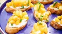 Peach Bruschetta Peach Bruschetta