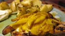 Cheesy Pork Chops with Spicy Apples Cheesy Pork Chops with Spicy Apples