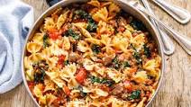 Tomato Spinach Sausage Pasta Recipe Tomato Spinach Sausage Pasta Recipe