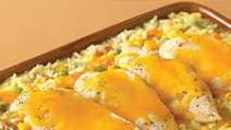 Cheesy Chicken & Rice Casserole Cheesy Chicken & Rice Casserole