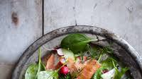 Spinach and Smoked Salmon Salad with Lemon-Dill Dressing Spinach and Smoked Salmon Salad with Lemon-Dill Dressing