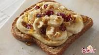 Sabra Banana Walnut Hummus Toast Sabra Banana Walnut Hummus Toast
