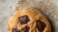 Single serve Jumbo tahini olive oil chocolate chip cookie Single serve Jumbo tahini olive oil chocolate chip cookie