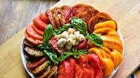 Heirloom Tomato Salad with Mozzarella and Basil Heirloom Tomato Salad with Mozzarella and Basil