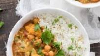 Vegan Cauliflower and Chickpea Tikka Masala with Coconut Rice Vegan Cauliflower and Chickpea Tikka Masala with Coconut Rice
