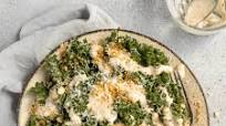 Roasted Garlic Kale Caesar Salad Roasted Garlic Kale Caesar Salad