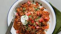 Loaded Sweet Potato Waffle Fries Loaded Sweet Potato Waffle Fries