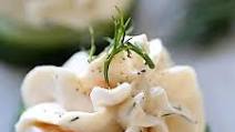 Salmon Mousse on Cucumber Recipe Salmon Mousse on Cucumber Recipe