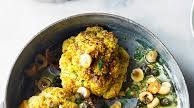 Spiced baked cauliflower with caper raita Spiced baked cauliflower with caper raita