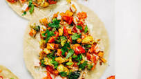 Curry Roasted Vegetable Wraps Curry Roasted Vegetable Wraps