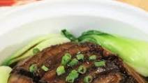 Steamed Pork Belly w/ Preserved Mustard Leaves Steamed Pork Belly w/ Preserved Mustard Leaves