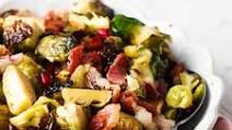 AIP Brussels Sprout Bacon Pomegranate Dish AIP Brussels Sprout Bacon Pomegranate Dish