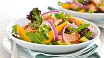 Grilled Salmon Salad with Avocado and Mango Grilled Salmon Salad with Avocado and Mango