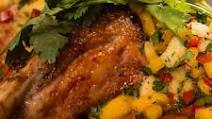 Roast Pork Loin with Mango Salsa Roast Pork Loin with Mango Salsa