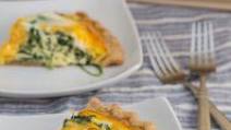 Baby Spinach and Cheddar Quiche Baby Spinach and Cheddar Quiche
