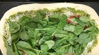 Homemade Spinach Margherita Pizza Homemade Spinach Margherita Pizza